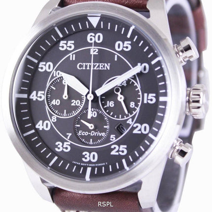 Montre chronographe aviateur de Citizen Eco-Drive CA4210-16E masculine