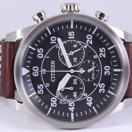 Montre chronographe aviateur de Citizen Eco-Drive CA4210-16E masculine