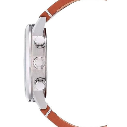 Montre chronographe Citizen Eco-Drive pour homme avec bracelet en cuir et cadran vert CA4420-21X 100 m