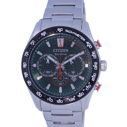 Montre pour homme Citizen Aviator chronographe cadran vert Eco-Drive CA4486-82X 100M