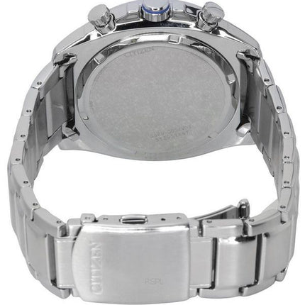 Citizen Eco-Drive Chronographe Acier Inoxydable Cadran Noir CA4560-81E 100M Montre Homme