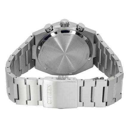 Montre homme Citizen Zenshin Super Titanium Chronographe Cadran Vert Eco-Drive CA4610-85X 100M