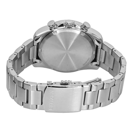 Montre homme Citizen Eco-Drive chronographe en acier inoxydable avec cadran vert CA4640-50X 100 m