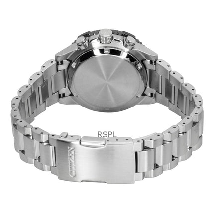 Montre de plongée Citizen Promaster Sky Chronographe en acier inoxydable avec cadran vert Eco-Drive CA4664-60W pour homme, 200 m