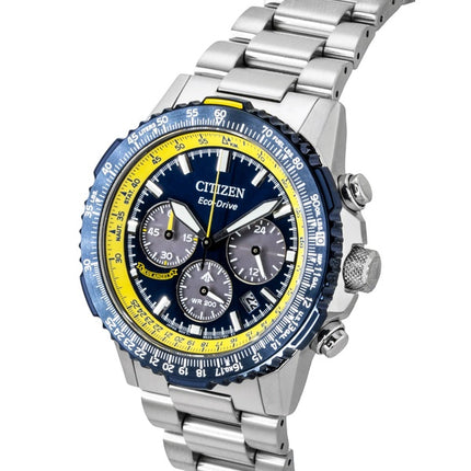 Montre homme Citizen Promaster Navihawk Édition Spéciale Chronographe Cadran Bleu Eco-Drive Diver's CA4667-53L 200M