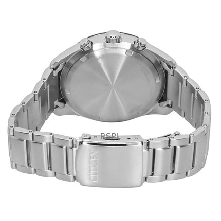 Montre homme Citizen Eco-Drive chronographe en acier inoxydable avec cadran noir CA4674-58E 100 m