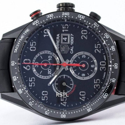 Tag Heuer Carrera chronographe automatique titane Calibre 1887 Suisse fait CAR2A80. FC6237 Montre homme