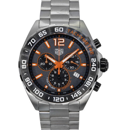 Montre de plongée à quartz pour homme Tag Heuer Formula 1 Chronograph en acier inoxydable avec cadran gris CAZ101AH.BA0842 200M