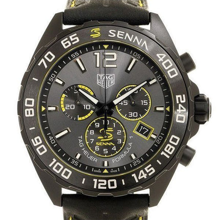Montre pour homme Tag Heuer Formula 1 X Senna chronographe cadran gris Quartz CAZ101AJ.FC6487 200M