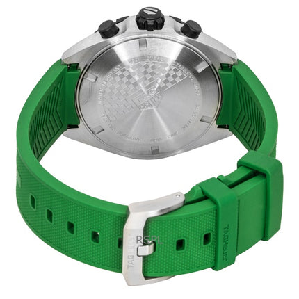 Montre de plongée à quartz Tag Heuer Formula 1 pour homme, bracelet en caoutchouc, cadran vert, CAZ101AP.FT8056, 200 m
