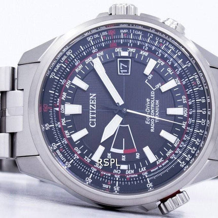Citizen Eco-Drive Radio Controlled calendrier perpétuel monde temps CB0141-55E montre homme