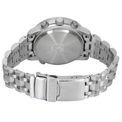 Montre pour homme Citizen Promaster Sky avec chronographe radiocommandé en acier inoxydable et cadran noir Eco-Drive CB5860-86E