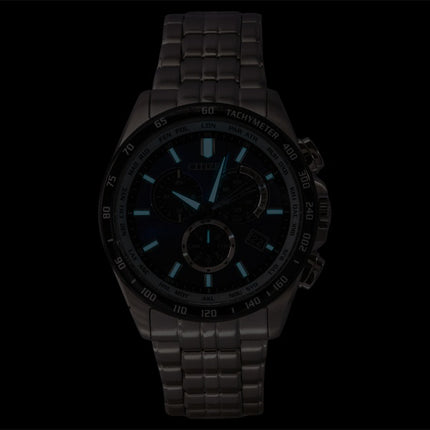 Montre homme Citizen Eco-Drive Chronographe Édition Limitée Acier Inoxydable Cadran Bleu Solaire CB5874-81L 100M