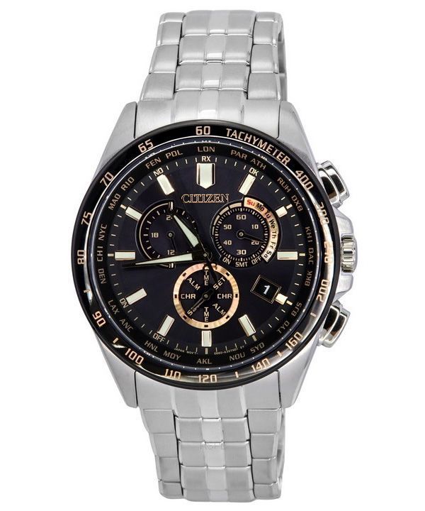 Montre pour homme Citizen Denpa 30e anniversaire édition limitée radiocommandée chronographe Eco-Drive CB5876-60E 100M