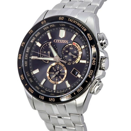 Montre pour homme Citizen Denpa 30e anniversaire édition limitée radiocommandée chronographe Eco-Drive CB5876-60E 100M
