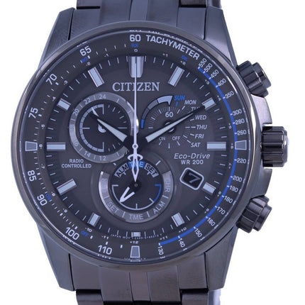 Montre pour homme Citizen PCAT cadran noir radiocommandÃ© chronographe atomique Eco-Drive CB5887-55H 200M