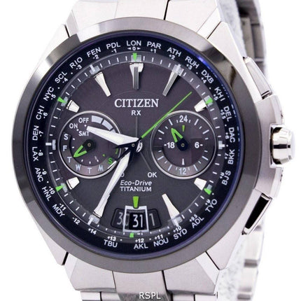Citizen Eco-Drive Attesa Titanium Satellite vague Air GPS 100M CC1086-50E montre homme