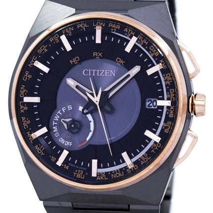 Citizen Eco-Drive Satellite vague calendrier perpétuel Japon fait CC2004-59E montre homme