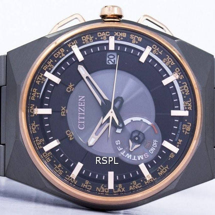 Citizen Eco-Drive Satellite vague calendrier perpétuel Japon fait CC2004-59E montre homme