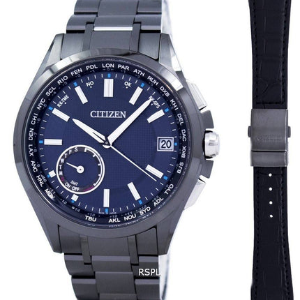 Attesa Citizen Eco-Drive Satellite vague calendrier perpétuel Japon fait GPS CC3015 - 57L montre homme