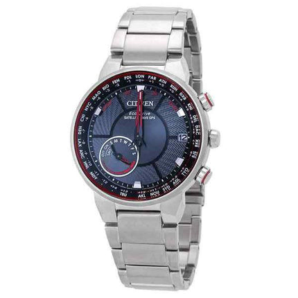 Montre pour homme Citizen Eco-Drive Perpetual World Time Satellite Wave cadran noir CC3031-51E 100M