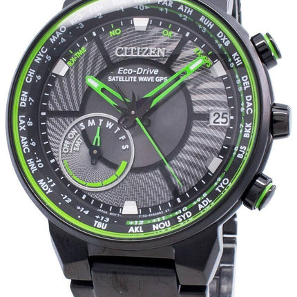 Montre Citizen Eco-Drive Satellite Wave GPS CC3075-80E World Time pour homme