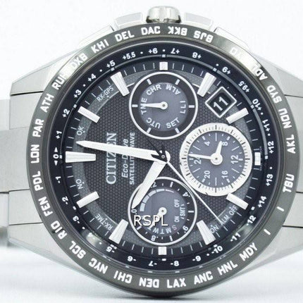Citizen Eco-Drive Titanium Satellite vague mondiale temps CC9015-54E montre homme