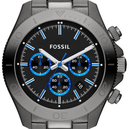 Voyageur rétro fossile Chronograph fumée ton CH2869 montre homme
