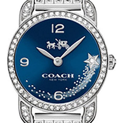 Montre Femme Coach Delancey Cadran Bleu Cristal Accents Quartz 14502669