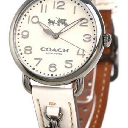 Montre Femme Coach Delancey Cadran Blanc Acier Inoxydable Quartz 14502743