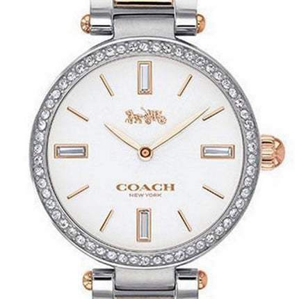 Coach Park Crystal Accents Montre Femme Quartz Acier Inoxydable Deux Tons 14503101
