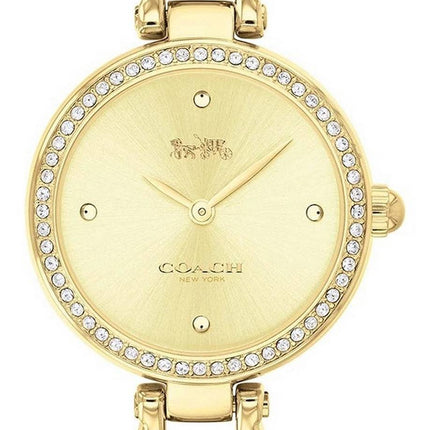 Montre femme Coach Park Sig C Crystal Accents ton or en acier inoxydable 14503171