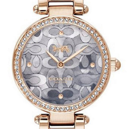 Montre pour femme Coach Park Crystal Accents en acier inoxydable ton or rose 14503226