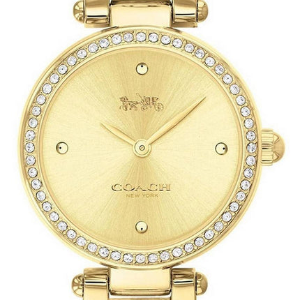Montre pour femme Coach Park Crystal Accents ton or en acier inoxydable à quartz 14503276