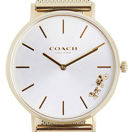Montre femme Coach Perry cadran argenté or ton acier inoxydable quartz 14503337