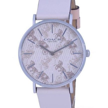 Montre femme Coach Perry cadran beige bracelet en cuir quartz 14503553