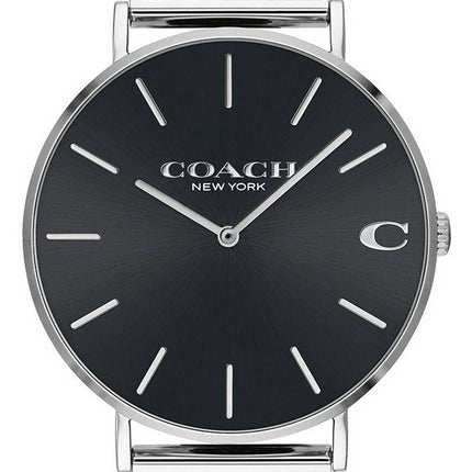 Montre Homme Coach Charles Cadran Noir Acier Inoxydable Quartz 14602144
