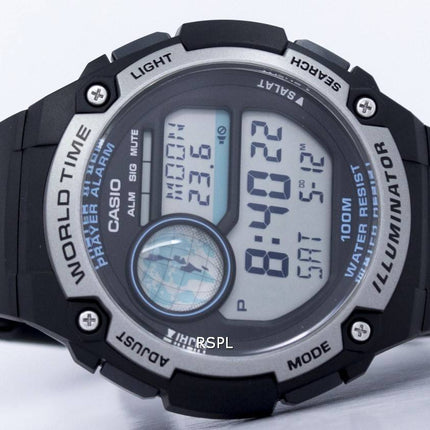 Casio jeunesse illuminateur monde temps numérique CPA-100-1AV CPA100-1AV montre homme
