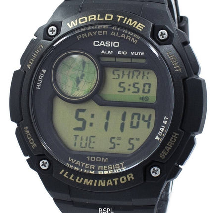 Montre Casio Illuminator monde temps prière alarme numérique 9 CPA-100-a CPA100-9 a masculin