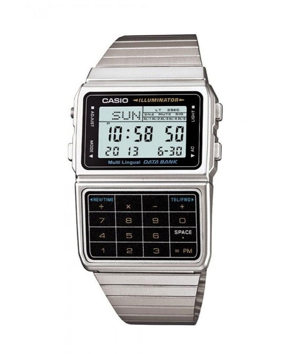Casio Digital inox Banque de données multilingue DBC-611-1DF DBC-611-1 montre homme