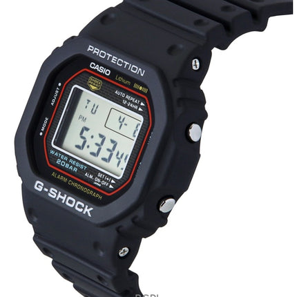 Casio G-Shock Digital recréant le design original de la première montre à quartz G-Shock DW-5000R-1A 200M pour homme