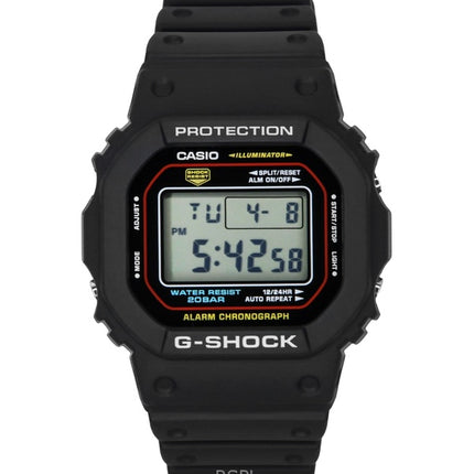 Montre Casio G-Shock Digital à quartz en résine biosourcée DW-5600RL-1 pour homme, 200 m