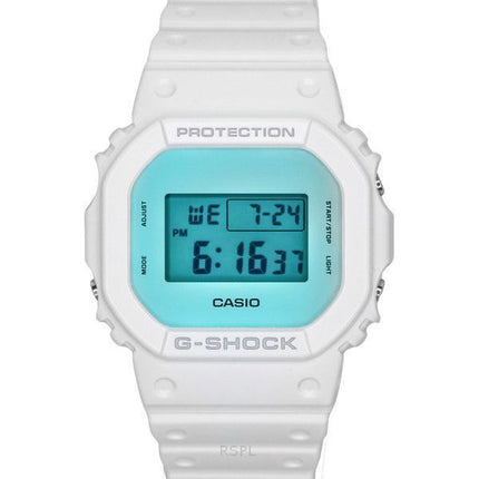 Montre pour homme Casio G-Shock Digital avec bracelet en résine blanche et quartz DW-5600TL-7 200M