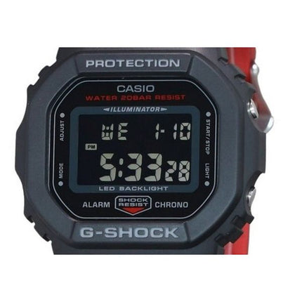 Montre pour homme Casio G-Shock avec bracelet en résine numérique Quartz DW-5600UHR-1 200M