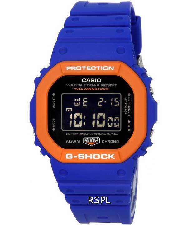 Casio G-shock Digital Spirited Colors Édition Limitée Quartz DW-5610SC-2 DW5610SC-2 200M Montre Homme