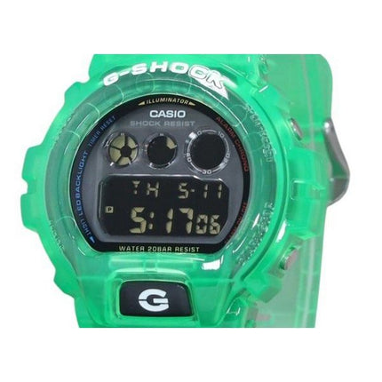 Montre pour homme Casio G-Shock Joytopia numérique translucide vert bracelet en résine Quartz DW-6900JT-3 200M