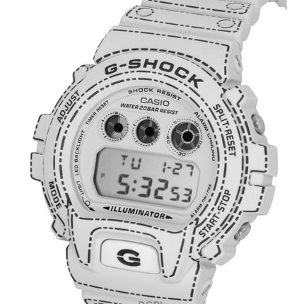 Montre homme Casio G-Shock Digital à quartz avec bracelet en résine biosourcée DW-6900RGM-5 étanche à 200 m