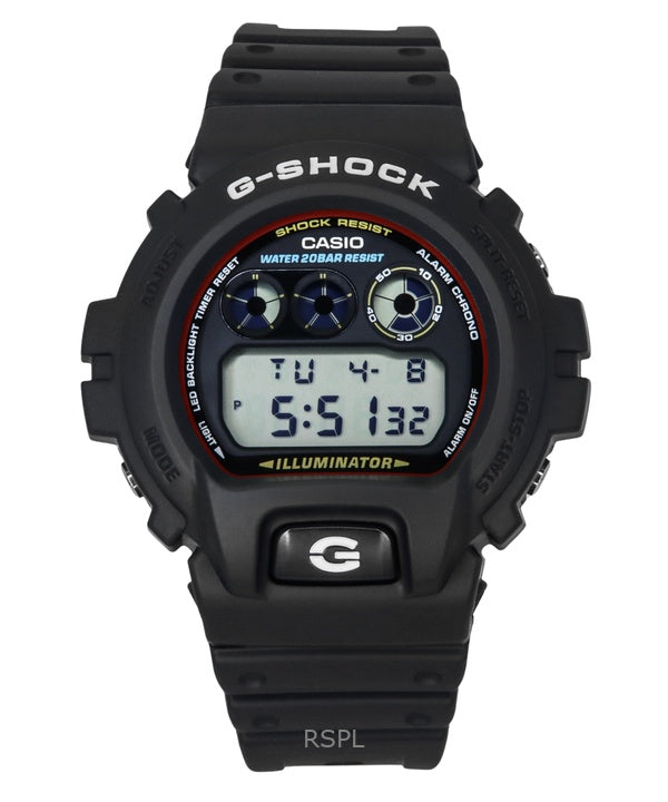 Montre Casio G-Shock Digital à quartz en résine biosourcée DW-6900RL-1 pour homme, 200 m