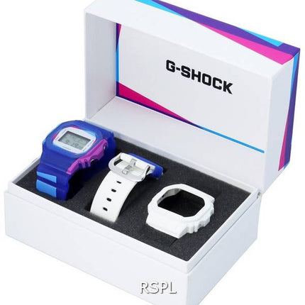 Casio G-Shock Digital Quartz DWE-5600PR-2 DWE5600PR-2 200M Montre pour homme avec lunette et ensembles de bandes