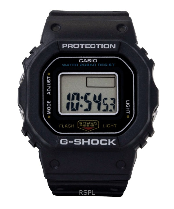 Montre Casio G-Shock Nano Digital noire, bracelet en résine biosourcée, mouvement à quartz, étanche à 200 m, unisexe